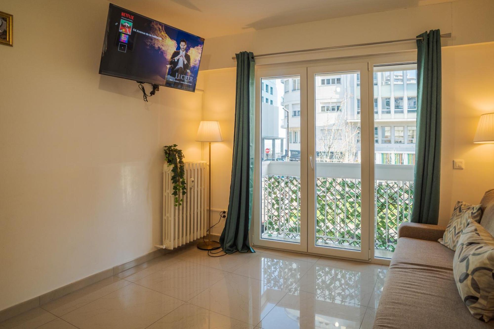 Californie 8pers Parking Ac Wifi Appartamento Nizza